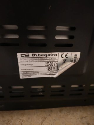 Horno Eléctrico Orbegozo A13