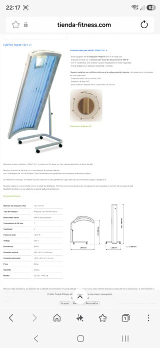 Philips HB555 - Philips Home Solarium - SUNBED TUB