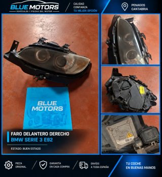 Faro Delantero Derecho BMW E92 Xenon