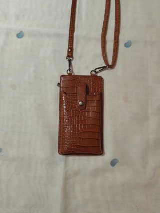 Bolso monedero marrón