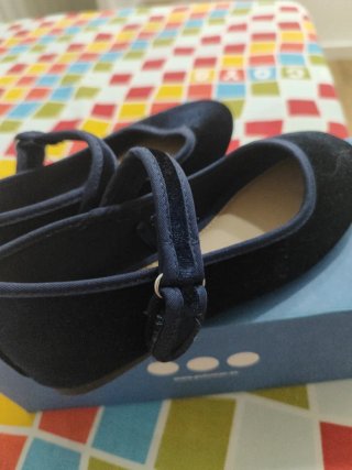 Bailarinas terciopelo niña talla 29