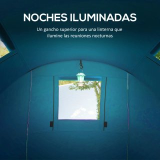 Tienda de campaña azul 3 personas