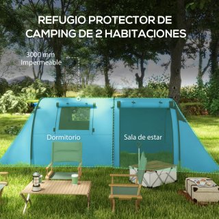Tienda de campaña azul 3 personas