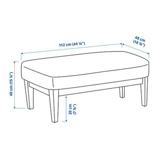 EKENÄSET Banco IKEA Jonsbyn Negro