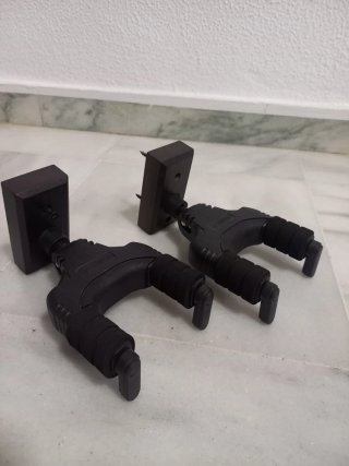 DOS set soporte pared guitarra agarre automático
