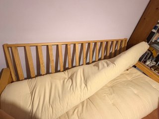 Somier para sofá cama futón de madera.