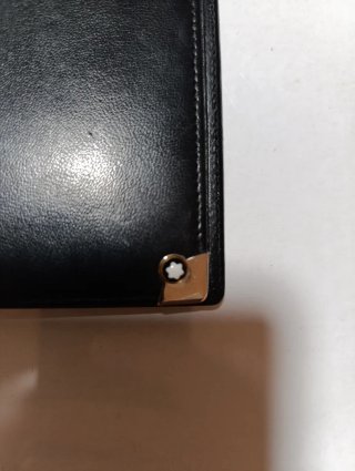 Agenda Montblanc Piel Negra Porta Tarjetas