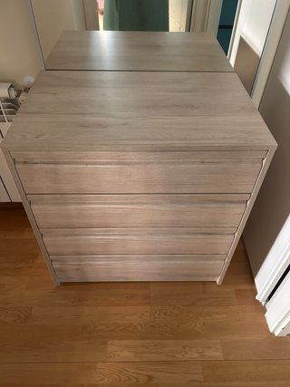 Cajonera para armario empotrado beige