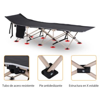 Cama de camping plegable