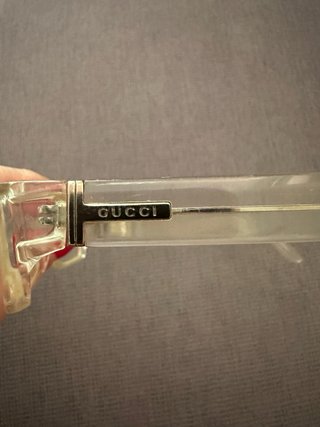 Montatura Gucci vintage trasparente