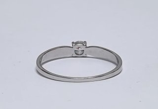 Anillo solitario plata S925 con circonita