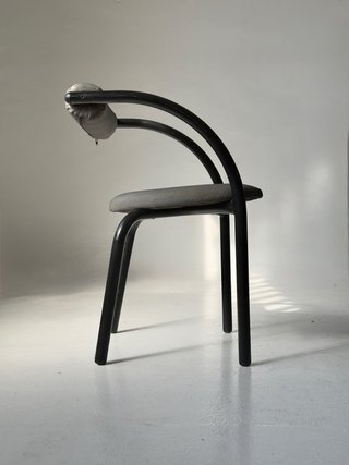 Silla postmoderna danesa Xcol 1980 vintage