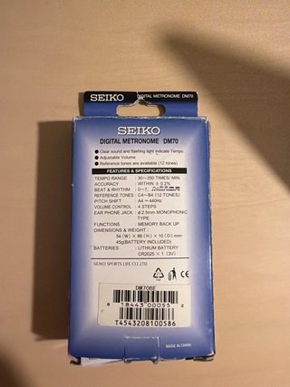 Metrónomo Digital Seiko DM70