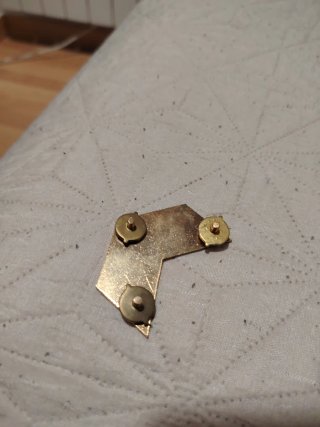 Insignias Militares Doradas con Líneas Verdes