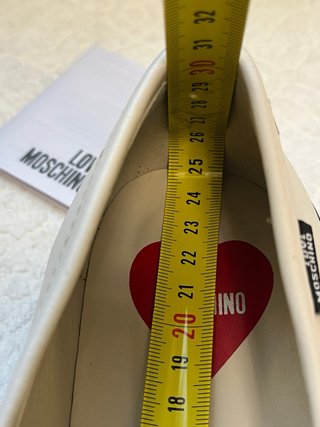 Mocassini Love Moschino Pelle Beige N.39