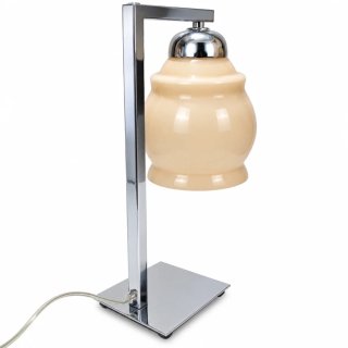Candeeiro de mesa opal metal e vidro