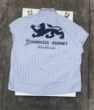 Camicia Bershka Azzurra Righe Taglia M Nuova
