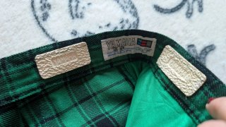 Pantalones cuadros verde y negro