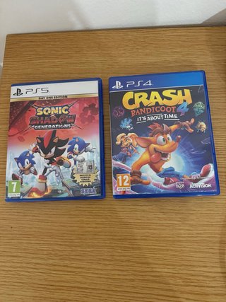 Crash Bandicoot 4 PS4 y Sonic PS5