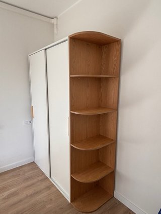 Armario 2 puertas correderas + biblioteca