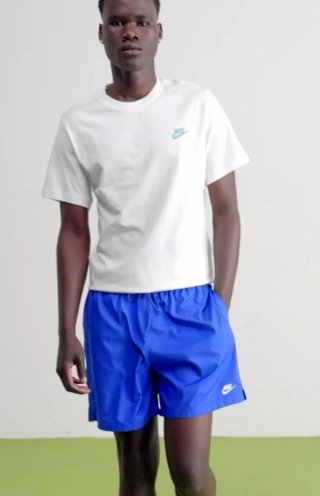 Bañador Nike Talla M Azul y Blanco
