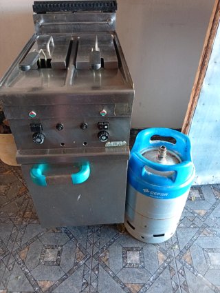 Freidora doble gas propano