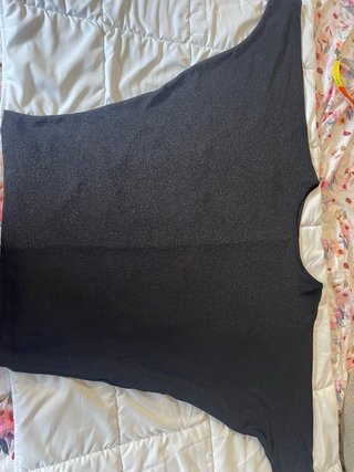 Top negro oversize talla única