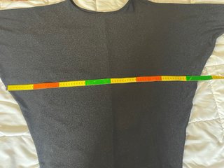 Top negro oversize talla única