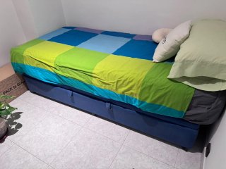 Canapé azul 1,90m