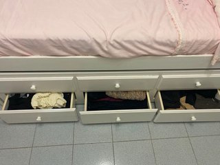 Cama nido con cajones y colchones