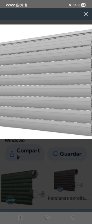 Persiana PVC nueva