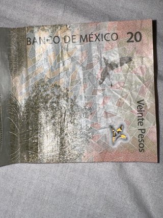 Billete 20 pesos mexicanos 2021