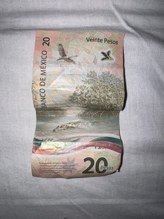 Billete 20 pesos mexicanos 2021