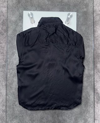 Camicia Zara Nera Satinata Taglia M Nuova