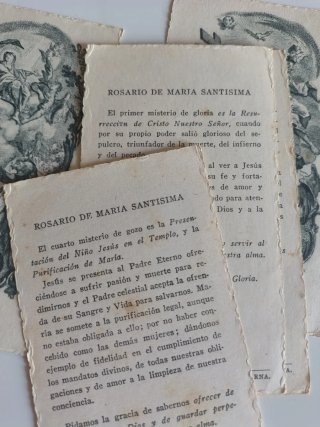 Lote 6 Estampas Religiosas Antiguas