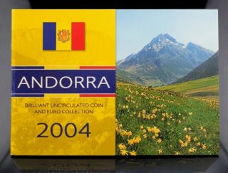 Colección de monedas Andorra 2004 BU