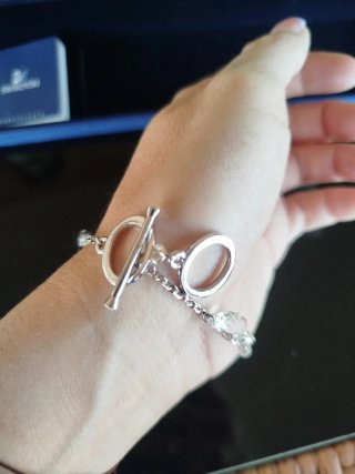 Pulsera Swarovski Corazón y Llave