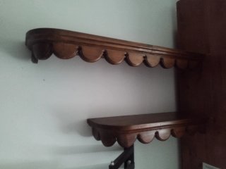 Estanterías de madera rústicas