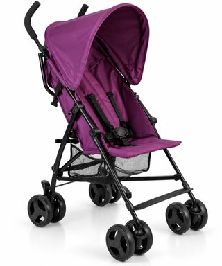 Silla de paseo plegable morada