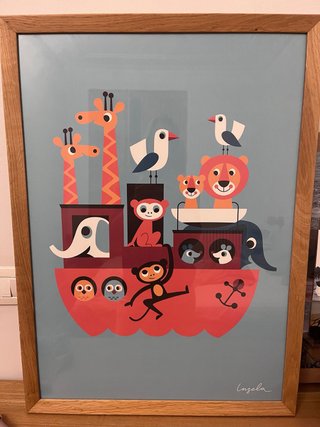 Póster infantil El arca de Noé - Ingela