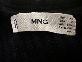 Vestido de punto Mango negro