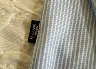 Camisa El Ganso Talla M Rayas Azul Blanco