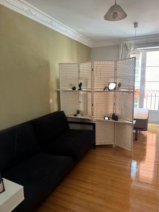 Biombo separador de ambientes de mimbre