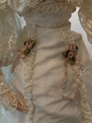 Muñeca de porcelana vintage novia de colección F
