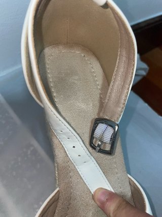 Alpargatas cuña blancas