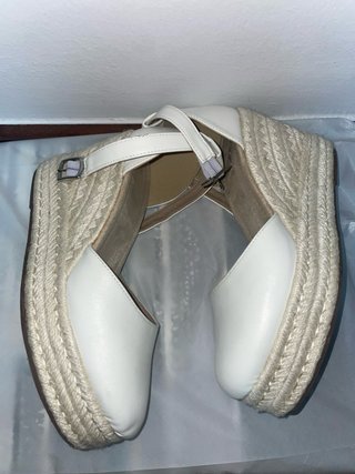 Alpargatas cuña blancas
