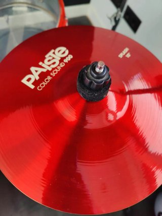 Batería Acústica Yamaha Blanca y Roja