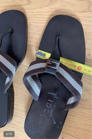Gucci Sandalias Hombre Marrón 41.5 Zapatillas 8