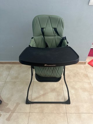 Trona de bebé plegable color verde