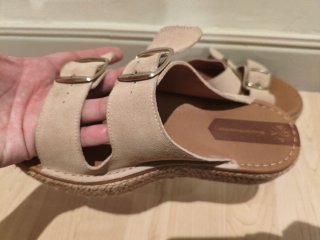 Sandalias Popa Beige Cuña